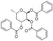 TRI-O-BENZOYL-2-DEOXY-BETA-D-RIBOPYRANOSE 구조식 이미지