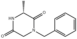 1-벤질-3-메틸-피페라진-2,5-디온 구조식 이미지
