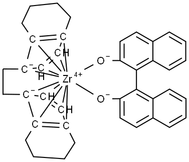 (R,R)-ETHYLENEBIS-(4,5,6,7-TETRAHYDRO-1-INDENYL)-ZIRCONIUM(IV)-(R)-(1,1'-BINAPHTHYL-2) Structure