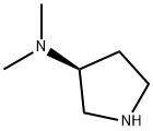 (3S)-(-)-3-(다이메틸아미노)피롤리딘 구조식 이미지