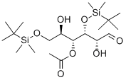 4-O-아세틸-3,6-DI-O-(TERT-부틸디메틸실릴)-D-GLUCAL 구조식 이미지