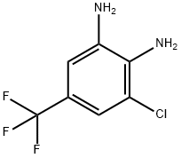 3-CHLORO-4,5-DIAMINOBENZOTRIFLUORIDE 구조식 이미지