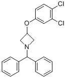 3-(3,4-DICHLOROPHENOXY)-1-(DIPHENYLMETHYL)AZETIDINE Structure