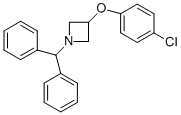 3-(4-CHLOROPHENOXY)-1-(DIPHENYLMETHYL)AZETIDINE 구조식 이미지