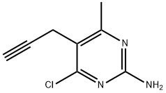 4-Chloro-6-methyl-5-(2-propynyl)-2-pyrimidinamine 구조식 이미지
