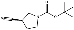 (R)-1-Boc-3-cyanopyrrolidine 구조식 이미지