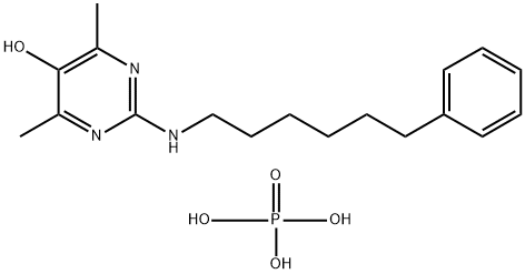4,6-dimethyl-2-(6-phenylhexylamino)pyrimidin-5-ol Structure