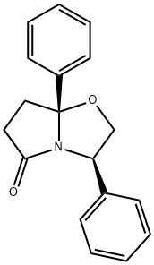 (3R-CIS)-3,7A-DIPHENYLTETRAHYDROPYRROLO-[ 2,1-B]OXAZOL-5(6H)-ONE Structure