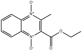 2-(ETHOXYCARBONYL)-3-METHYLQUINOXALINEDIIUM-1,4-DIOLATE Structure