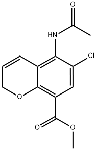 methyl 5-(acetylamino)-6-chloro-2H-chromene-8-carboxylate Structure