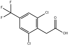 2,6-DICHLORO-4-(TRIFLUOROMETHYL)PHENYLACETIC ACID 구조식 이미지