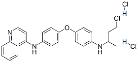 N-[4-[4-(4-chlorobutan-2-ylamino)phenoxy]phenyl]quinolin-4-amine dihyd rochloride Structure