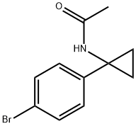 N-[1-(4-Bromophenyl)cyclopropyl]acetamide Structure