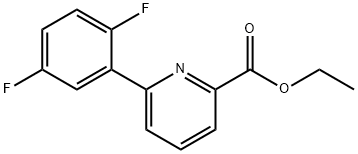 Ethyl 6-(2,5-difluorophenyl)pyridine-2-carboxylate Structure