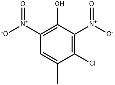 3-클로로-4-메틸-2,6-디니트로페놀 구조식 이미지