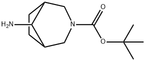 8-AMino-3-Boc-3-azabicyclo[3.2.1]옥탄 구조식 이미지