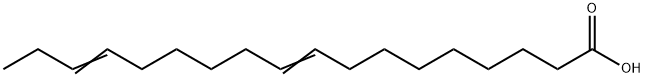 9,15-octadecadienoic acid Structure