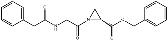 N-(phenylacetyl)glycylaziridine-2-carboxylate phenylmethyl ester Structure