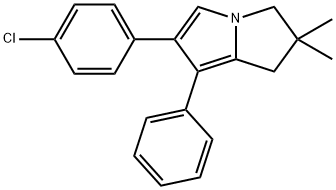 6-(4-Chlorophenyl)-2,3-Dihydro-2,2-DiMethyl-7-Phenyl-1H-Pyrrolizine Structure