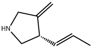 피롤리딘,3-메틸렌-4-(1-프로페닐)-,[S-(E)]-(9CI) 구조식 이미지
