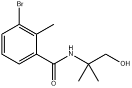 3-BroMo-N-(2-hydroxy-1,1-diMethylethyl)-2-Methyl-benzaMide Structure