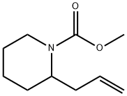 1-Piperidinecarboxylic  acid,  2-(2-propen-1-yl)-,  methyl  ester Structure