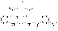 trans-Clopidogrel-MP-13C,d3에틸에스테르유도체(DiastereoMers의혼합물) 구조식 이미지