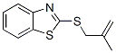 Benzothiazole, 2-[(2-methyl-2-propenyl)thio]- (9CI) Structure