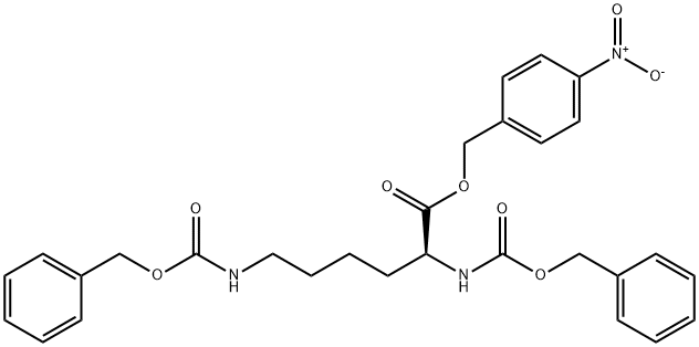 N,N'-비스(벤질옥시카르보닐)-L-라이신4-니트로벤질에스테르 구조식 이미지