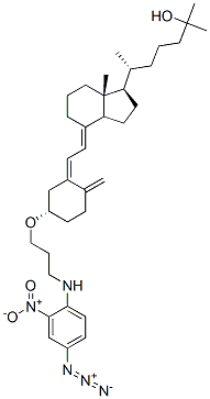 25-하이드록시비타민D33'-(N-(4-아지도-2-니트로페닐)아미노)프로필에테르 구조식 이미지