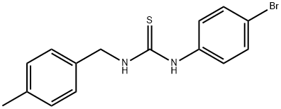 N-(4-bromophenyl)-N'-(4-methylbenzyl)thiourea Structure