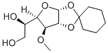 1,2-O-CYCLOHEXYLIDENE-3-O-METHYL-ALPHA-D-GLUCOFURANOSE 구조식 이미지