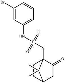 N-(3-bromophenyl)(7,7-dimethyl-2-oxobicyclo[2.2.1]hept-1-yl)methanesulfonamide Structure