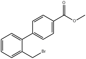 메틸4'-브로모메틸비페닐-2-카르복실레이트 구조식 이미지