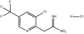 2-Pyridineethanimidamide, 3-chloro-5-(trifluoromethyl)-, hydrochloride (1:1) 구조식 이미지