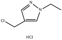 4-(Chloromethyl)-1-ethyl-1H-pyrazole hydrochloride 구조식 이미지