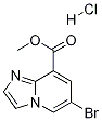 6-브로모-이미다조[1,2-a]피리딘-8-카복실산메틸에스테르하이드로클로라이드 구조식 이미지