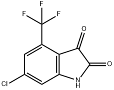 6-클로로-4-(트리플루오로메틸)인돌린-2,3-디온 구조식 이미지
