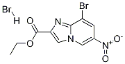 6-니트로-8-브로모-이미다조[1,2-a]피리딘-2-카르복실산에틸에스테르히드로브로마이드 구조식 이미지