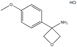 3-(4-Methoxyphenyl)oxetan-3-amine hydrochloride 구조식 이미지