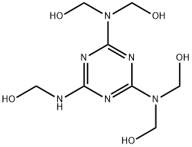 [[6-[(hydroxymethyl)amino]-1,3,5-triazine-2,4-diyl]dinitrilo]tetrakismethanol Structure