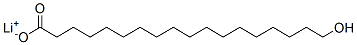 lithium hydroxyoctadecanoate Structure