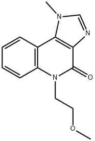 4H-Imidazo(4,5-c)quinolin-4-one, 1,5-dihydro-5-(2-methoxyethyl)-1-meth yl- 구조식 이미지