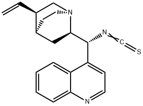 (9R)-9-이소티오시아네이토-신코난 구조식 이미지