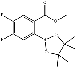 Methyl 4,5-difluoro-2-(4,4,5,5-tetraMethyl-1,3,2-dioxaborolan-2-yl)benzoate Structure