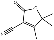 4,5,5-Trimethyl-2-oxo-2,5-dihydro-3-furancarbonitrile Structure