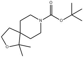 tert-butyl 1,1-dimethyl-2-oxa-8-azaspiro[4.5]decane-8-carboxylate 구조식 이미지
