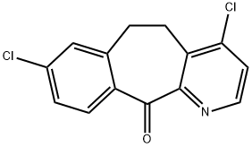 4,8-Dichloro-5,6-dihydro-11H-benzo[5,6]cyclohepta[1,2-β]pyridin-11-one (Loratadine Impurity) 구조식 이미지