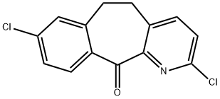 2,8-Dichloro-5,6-dihydro-11H-benzo[5,6]cyclohepta[1,2-β]pyridin-11-one 구조식 이미지