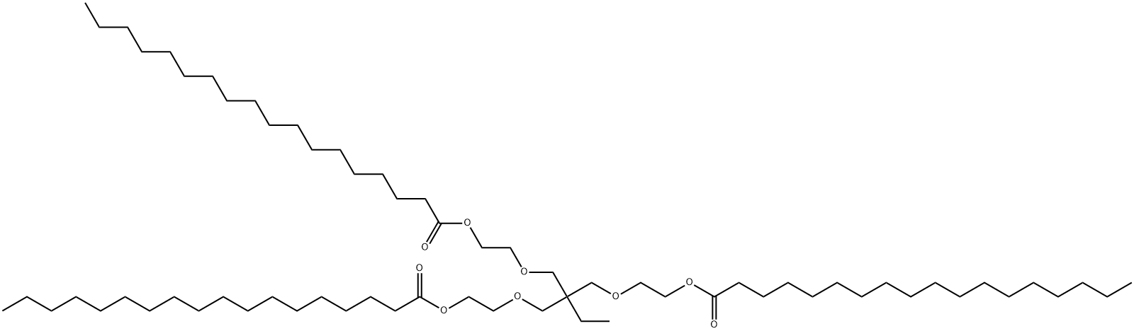 monooxyethylene trimethylolpropane tristearate Structure